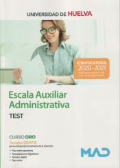 Portada de Escala Auxiliar Administrativa de la Universidad de Huelva. TEST