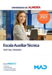 Portada de Escala Auxiliar Técnica. Test del temario. Universidad de Almería