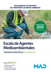 Portada de Escala de Agentes Medioambientales. Temario específico volumen 2. Organismos Autónomos del Ministerio de Medio Ambiente