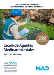 Portada de Escala de Agentes Medioambientales. Test del temario. Organismos Aut&oacute;nomos del Ministerio de Medio Ambiente