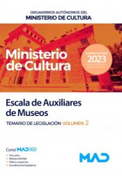 Portada de Escala de Auxiliares de Museos. Volumen 2 de Legislación. Organismos Autónomos del Ministerio de Cultura