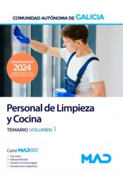 Portada de Escala de Personal de Limpieza y Recursos Naturales y Forestales, especialidad Personal de Limpieza y Cocina. Temario volumen 1. Comunidad Autónoma de Galicia