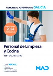 Portada de Escala de Personal de Limpieza y Recursos Naturales y Forestales, especialidad Personal de Limpieza y Cocina. Test del Temario. Comunidad Autónoma de Galicia