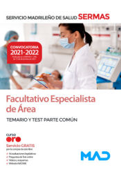 Portada de Facultativo Especialista de Área. Temario y test parte común. Servicio Madrileño de Salud (SERMAS)