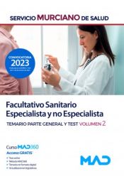 Portada de Facultativo Sanitario Especialista y no Especialista. Temario parte general y test volumen 2. Servicio Murciano de Salud (SMS)