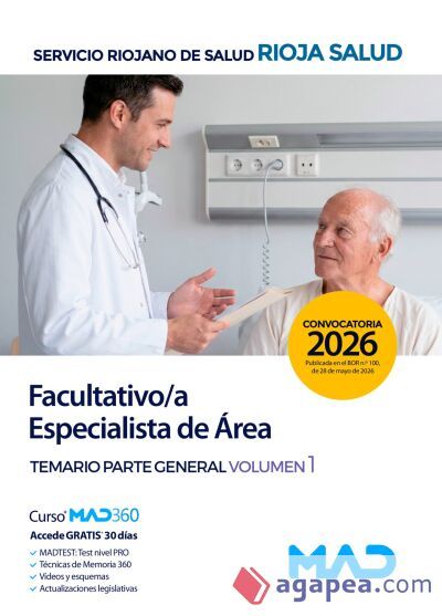 Facultativo/a Especialista de &Aacute;rea. Temario Parte General Volumen 1. Servicio Riojano de Salud (SERIS)