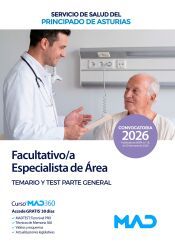 Portada de Facultativo/a Especialista de &Aacute;rea. Temario parte general y test. Servicio de Salud del Principado de Asturias (SESPA)