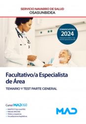 Portada de Facultativo/a Especialista de Área. Temario y test parte general. Servicio Navarro de Salud (Osasunbidea)