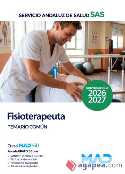 Fisioterapeuta. Temario com&uacute;n. Servicio Andaluz de Salud (SAS)