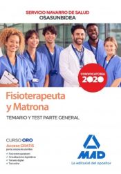 Portada de Fisioterapeuta y Matrona del Servicio Navarro de Salud-Osasunbidea. Temario y test parte general