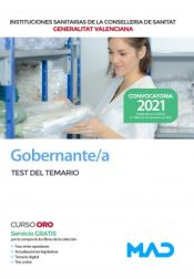 Portada de Gobernante/a. Test del temario. Instituciones Sanitarias de la Consellería de Sanidad de la Comunidad Valenciana