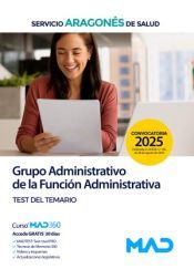Portada de Grupo Administrativo de la Funci&oacute;n Administrativa. Test del temario. Servicio Aragon&eacute;s de Salud (SALUD)