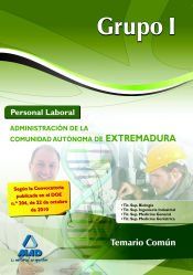 Portada de Grupo i de personal laboral de la administración de la comunidad autónoma de extremadura. Temario común