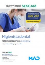 Portada de Higienista Dental. Temario específico volumen 2. Servicio de Salud de Castilla-La Mancha (SESCAM)