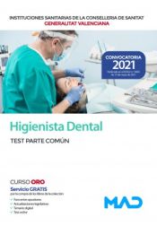 Portada de Higienista Dental. Test parte común. Instituciones Sanitarias de la Conselleria de Sanidad de la Comunidad Valenciana