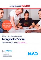 Portada de Integrador Social (Grupo III). Temario específico volumen 2. Comunidad Autónoma de Madrid