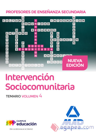 Intervención Sociocomunitaria. Profesores de Secundaria. Temario volumen 4