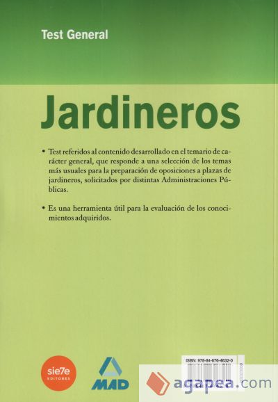 Jardineros. Test general