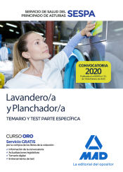 Portada de Lavandero/a y Planchador/a del Servicio de Salud del Principado de Asturias (SESPA). Temario y test parte específica