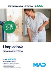 Portada de Limpiador/a. Temario espec&iacute;fico. Servicio Andaluz de Salud (SAS)