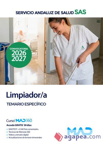 Limpiador/a. Temario espec&iacute;fico. Servicio Andaluz de Salud (SAS)