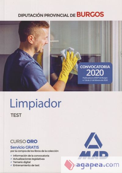 Limpiador de la Diputación Provincial de Burgos. Test