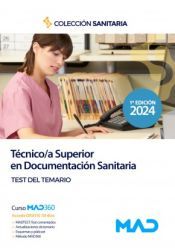 Portada de Manual del Técnico/a Superior en Documentación Sanitaria. Test