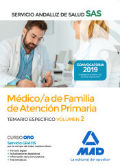 Portada de Médico de Familia de Atención Primaria del Servicio Andaluz de Salud. Temario específico Vol 2