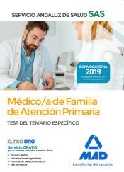 Portada de Médico de Familia de Atención Primaria del Servicio Andaluz de Salud. Test del temario específico