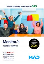 Portada de Monitor/a. Test del temario y casos prácticos. Servicio Andaluz de Salud (SAS)