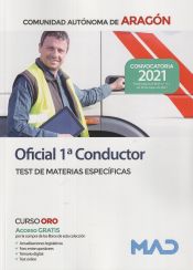 Portada de Oficial 1ª Conductor. Test de materias específicas. Comunidad Autónoma de Aragón