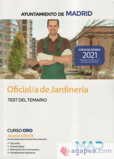 Oficial/a de Jardinería. Test del temario. Ayuntamiento de Madrid