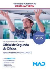 Portada de Oficial de Segunda de Oficios (Grupo IV Personal Laboral). Temario espec&iacute;fico volumen 2. Comunidad Aut&oacute;noma de Castilla y Le&oacute;n