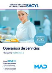 Portada de Operario/a de Servicios. Temario volumen 2. Servicio de Salud de Castilla y Le&oacute;n (SACYL)