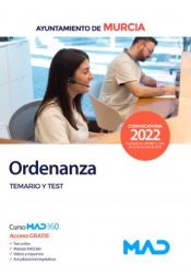 Portada de Ordenanza. Temario específico y test. Ayuntamiento de Murcia