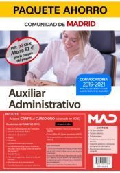 Portada de Paquete Ahorro Auxiliar Administrativo Comunidad Aut&oacute;noma de Madrid