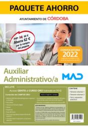 Portada de Paquete Ahorro Auxiliar Administrativo/a. Ayuntamiento de Córdoba