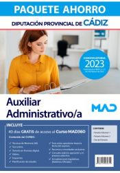 Portada de Paquete Ahorro Auxiliar Administrativo/a. Diputación Provincial de Cádiz