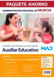 Portada de Paquete Ahorro Cuerpo de Técnicos Auxiliares, opción Auxiliar Educativo. Comunidad Autónoma Región de Murcia