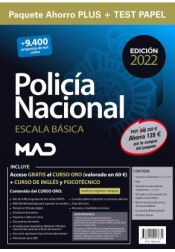 Portada de Paquete Ahorro PLUS + TEST PAPEL Policía Nacional Escala Básica