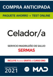 Portada de Paquete Ahorro + TEST ONLINE Celador Servicio Madrileño de Salud (SERMAS)