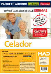 Portada de Paquete Ahorro + TEST PAPEL Celador Servicio Madrileño de Salud (SERMAS)