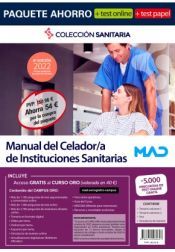 Portada de Paquete Ahorro + Test PAPEL + Test ONLINE Manual del Celador/a de Instituciones sanitarias