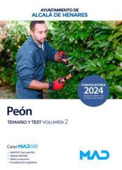 Portada de Pe&oacute;n. Temario volumen 2 y test. Ayuntamiento de Alcal&aacute; de Henares