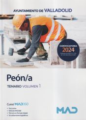 Portada de Peón/a. Temario volumen 1. Ayuntamiento de Valladolid