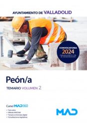 Portada de Peón/a. Temario volumen 2. Ayuntamiento de Valladolid