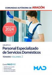 Portada de Personal Especializado de Servicios Domésticos (Grupo E). Temario volumen 2. Comunidad Autónoma de Aragón
