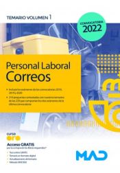 Portada de Personal Laboral de Correos y Telégrafos. Temario volumen 1