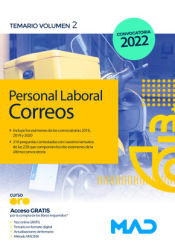 Portada de Personal Laboral de Correos y Telégrafos. Temario volumen 2