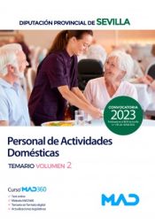 Portada de Personal de Actividades Domésticas. Temario volumen 2. Diputación Provincial de Sevilla